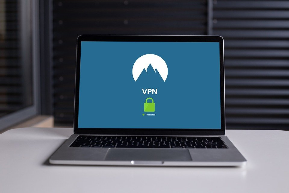 VPN proxy installed on a laptop