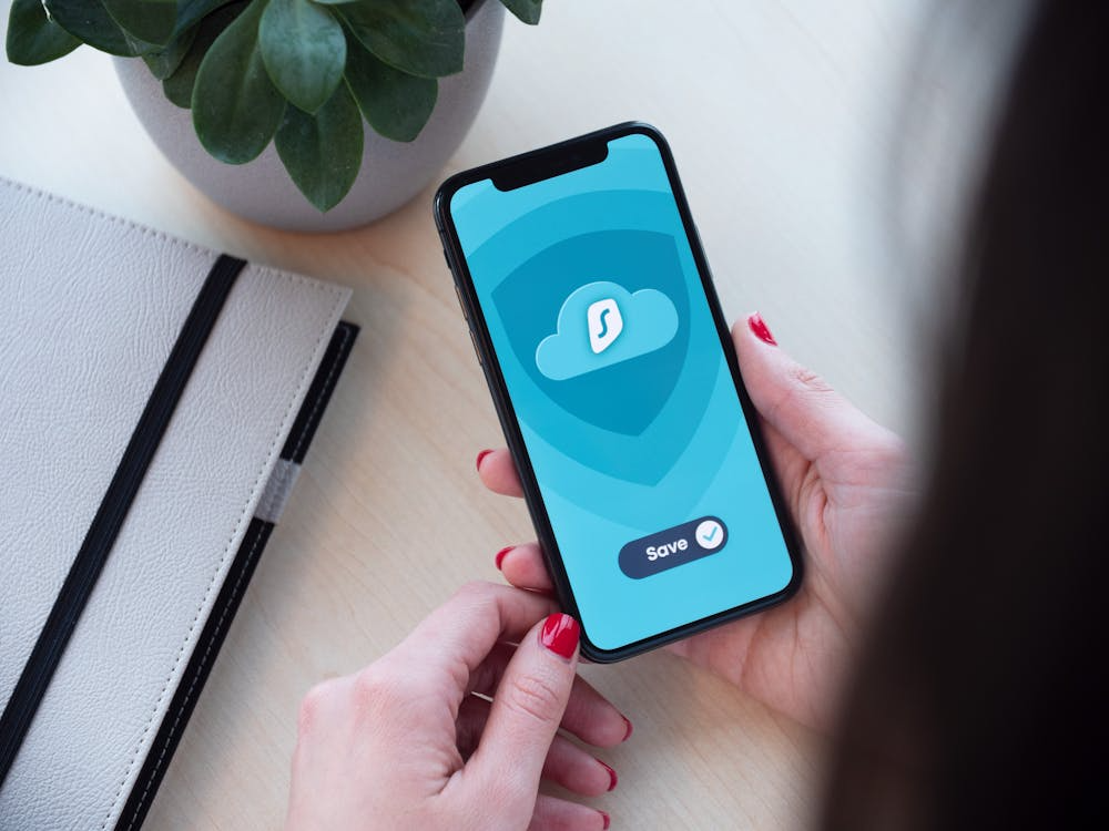 VPN app on mobile screen