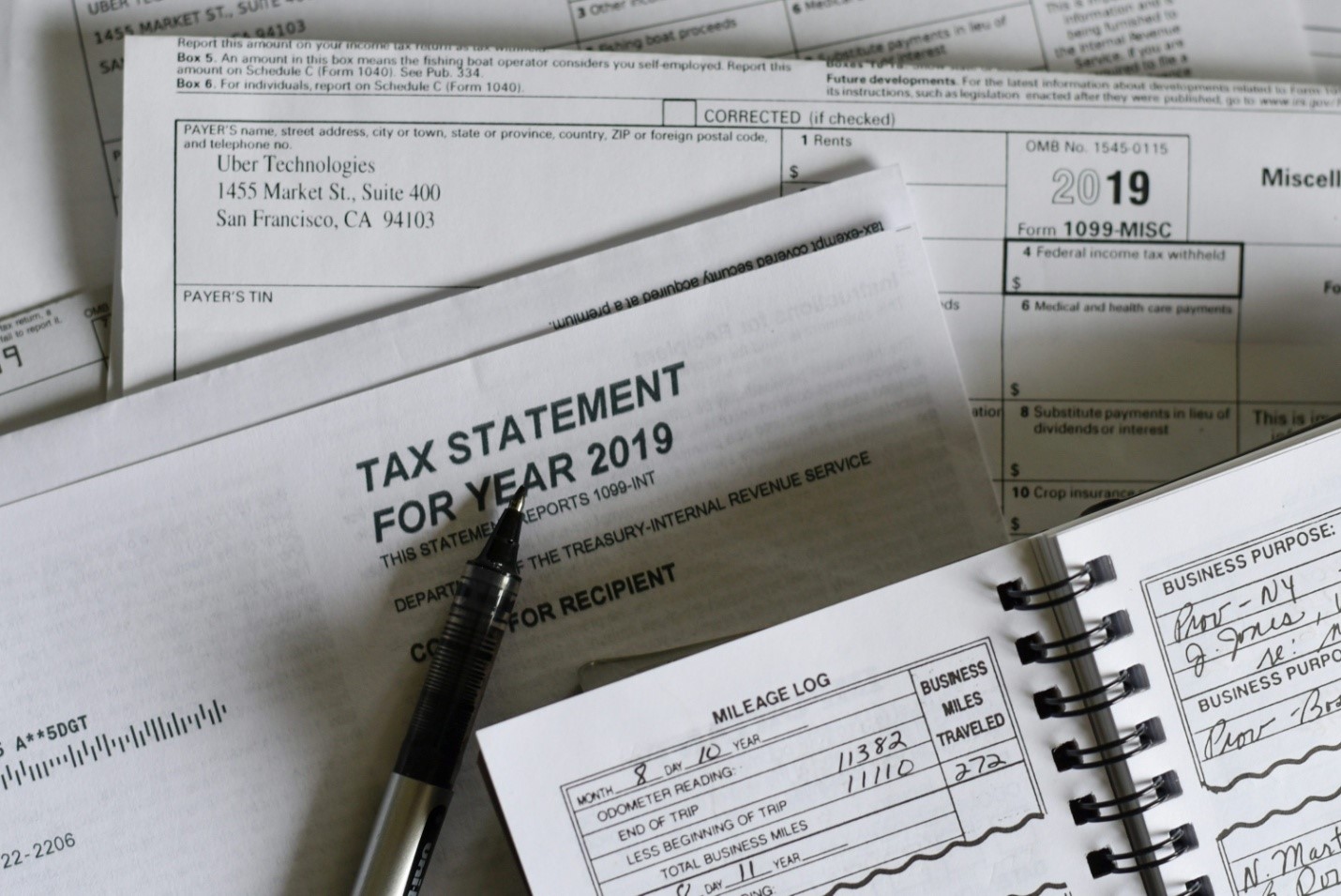 A document for tax statements 