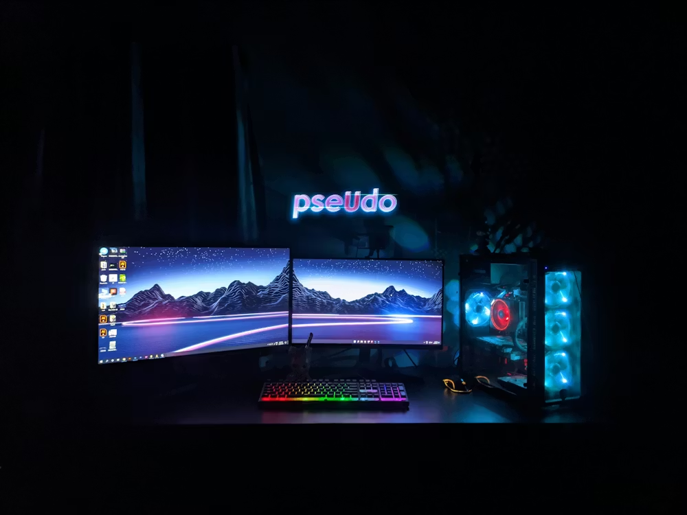 A PC setup for gaming